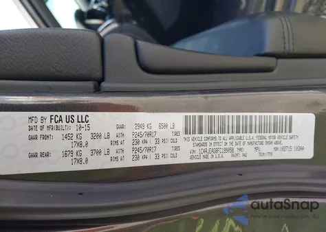 2015 Jeep Grand Cherokee Laredo from USA, damaged, VIN 1C4RJEAG8FC199058